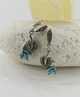 Серебряные серьги с капельным серебром и цирконами (099047/58) - изображение 2