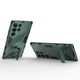 Защитный чехол с подставкой Deexe Bibercas для Samsung Galaxy S23 Ultra - Green - изображение 3