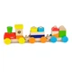 Деревянный поезд Viga Toys Цветные кубики (51610) - изображение 1