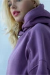 Женский теплый худи ONIOS Modern Hoodie Oversize Темно-Лиловый M-XL 2408 - изображение 11