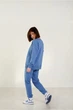 Женский спортивный костюм ONIOS Loungewear Tracksuit без капюшона Синий S 2364 - изображение 3