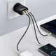 Сетевое зарядное устройство на 30 Вт BASEUS Compact Quick Charger (2USB/1Type-C, QC/PD, 30W, 3A). Black - изображение 8