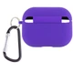 Силиконовый футляр с микрофиброй для наушников Airpods Pro 2 / Pro Фиолетовый / Ultra Violet - изображение 2
