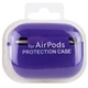 Силиконовый футляр с микрофиброй для наушников Airpods Pro 2 / Pro Фиолетовый / Ultra Violet - изображение 5