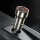 Автомобильное зарядное устройство для Hoco Z46A Blue Whale PD20W + QC3.0 - Metal Gray Type C to Lightning - изображение 4