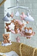 Детский мобиль на кроватку для младенцев WooolyWool «Нежность» для девочки - изображение 2