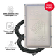 Комплект! Широкополосная 3G/4G MIMO антена панельного типа MEGA v2 (1700-2700 МГц) с усилением 18 дБ (кабель + переходники TS-9) - изображение 1