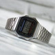 Чоловічий електронний годинник Casio A168WA-1YES Сіро-чорний - зображення 6