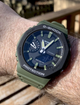 Мужские часы Casio GA-2110SU-3AER Черно-зеленые прочные - изображение 3