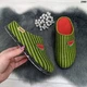 Тапочки женские фетровые Белста зеленые для ламината на танкетке Арбуз р 36 (23 см) 2980 - изображение 3