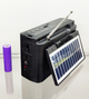 Радіоприймач FM/AM/SW Bluetooth/USB/SD XB-122URT з лампою, батарейки, акумулятор 18650, сонячна панель - зображення 2