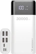 УМБ Wozinsky PowerBank 30000mAh 4xUSB LCD Display 2A White (5907769306679) - изображение 1