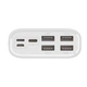 УМБ Wozinsky PowerBank 30000mAh 4xUSB LCD Display 2A White (5907769306679) - изображение 2