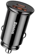 Автомобільний зарядний пристрій Baseus USB Car Charger USB 3.0 + USB-C 30W Black - зображення 1