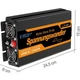 Инвертор преобразователь напряжения Edecoa Spannungswandler 12-230v 1000/2000w чистый синус (пульт дистанционного управления) - изображение 7