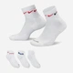 Набор носков Nike U Nk Everyday Plus Cush Ankle DH3827-902 34-38 3 пары Белый/Разноцветный (195244784073) - изображение 1