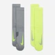 Набор мужских носков Nike U Nk Mltplier Crw SX7557-929 42-46 2 пары Серый/Салатовый (195868374667) - изображение 1