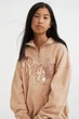 Толстовка оверсайз для девочки H&M 146-152 размер бежевая 1094718001 - изображение 2