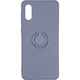 Чохол Fiji Holder Ring для Samsung Galaxy A02 (A022) бампер накладка з підставкою Navy - зображення 2