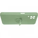 Чехол Fiji Holder Ring для Samsung Galaxy A12 (A125) бампер накладка с подставкой Green - изображение 4