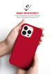 Силиконовый чехол для Apple iPhone 14 Pro, ICON2 Case, Красный, противоударный, панель, защита всего корпуса, матовая поверхность Soft Touch, выступает над дисплеем, совместим с защитными стеклами и пленками, с микрофиброй, ArmorStandart (ARM63602) - изображение 8