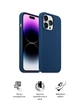 Силіконовий чохол для Apple iPhone 14 Pro, ICON2 Case, Синій, протиударний, панель, захист всього корпусу, матова поверхня Soft Touch, виступає над дисплеєм, сумісний із захисними склом і плівками, з мікрофіброю, ArmorStandart (ARM63603) - зображення 3