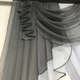Короткая тюль в детскую ALBO 200x160 cm Серая (KU-176-35) - изображение 4