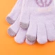Перчатки для девочек плотные с сенсорными пальцами 4 - 6 лет (арт. 22-25-30) фиолетовый - изображение 3