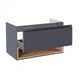 Тумба подвесная Qtap Robin GRAPHITE/WHITISH OAK QT1374TPВ1002NGWO SD00050547 - изображение 7