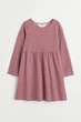 Платье длинный рукав коричнево-сиреневый H&M 98-104см (40009687) - изображение 1