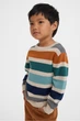 Джемпер светло-бежевый в полоску H&M 122-128см (40009693) - изображение 3