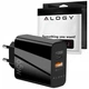 Зарядний пристрій мережевий Alogy 65W із швидкою зарядкою Quick Charge USB Type C + QC 3.0 Black - зображення 2
