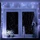 Гірлянда водоспад (штора) Springos 2 x 2 м 200 LED Pilot USB CL4021 Cold White - зображення 3