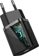 Сетевое зарядное устройство Baseus Super Si Quick Charger 20W Sets Black - изображение 2