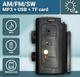 Радіоприймач із сонячною панеллю та ліхтариком Rotosonic XB-122URT FM/AM/SW USB - зображення 5