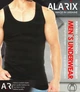 Майка чоловіча бавовна Alarix (5XL-56) чорна - зображення 3