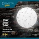Светильник настенно-потолочный светодиодный CRYSTAL GOLD 15W KORAL DNL-030 - изображение 2