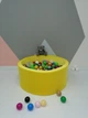 Сухий басейн Maikinbaby коло 110х40х6 см та 250 шт куль Оксамит Жовтий (арт.М110-141) - зображення 3