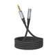 Кабель удлинитель AUX mini-jack 3.5мм на AUX mini-jack 3.5мм Hoco audio extension (1m) - изображение 1