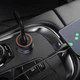 Автомобільний зарядний пристрій з кабелем MicroUSB швидка зарядка HOCO Z46 |1USB, 18W| Сірий - зображення 5