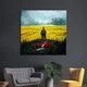Патриотическая картина Вальхалла ,воин в поле 40x40 см (Код товара:idea-94) - изображение 2