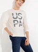 Світшот чоловічий U.S. Polo Assn G081SZ082-000-1499765 2XL Екрю (8682733977297) - зображення 5