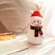 Нічний світильник LED лампа дитяча силіконова акумуляторна з музикою Snowman Lovely night light USB сніговик - зображення 3