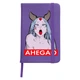 Блокнот А5 Ахэгао девушка-рот лого(Ahegao girl logo) Фиолетовый (92288-3509-PU) - изображение 1