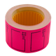 Ценник Buromax 35*25мм ЦІНА (240шт/6м) прямоугольный внешняя намотка малиновый (BM.282106-29) - изображение 1