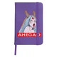 Блокнот А5 Ахегао дівчина-рот лого(Ahegao girl logo) Фіолетовий (92288-3508-PU) - зображення 1