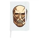 Блокнот А5 Атака титанов Колоссальный Титан портрет лого (Attack on Titan logo ) Белый (92288-3490-WT) - изображение 1