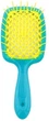 Гребінець для волосся Janeke Small Superbrush The Original Italian голуба з жовтими щитинками - зображення 1