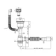 Сифон для кухонної мийки KRONER KRP Siphon-021 впуск 110 мм чорний CV026282 - зображення 3