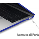 Чехол-накладка Fruct AirM2/M3 для MacBook Air 13.6 M2 2022 / M3 2024 / M4 2025 Матовый Blue - изображение 4
